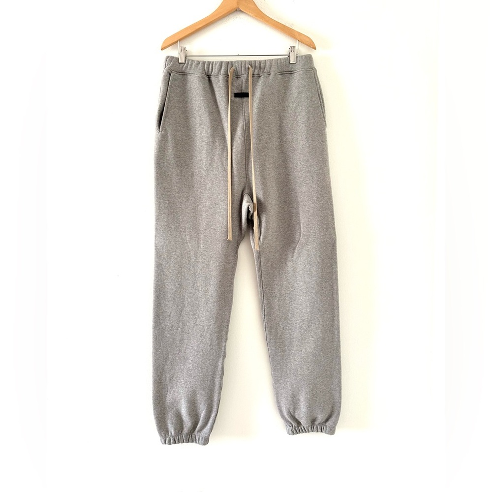 Fear of God Gray Sweatpants with Tan Drawstrings - Picture 2 of 10